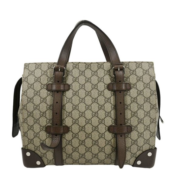 Gucci Handbags - GUCCI  Small GG Supreme Canvas Tote Bag Beige